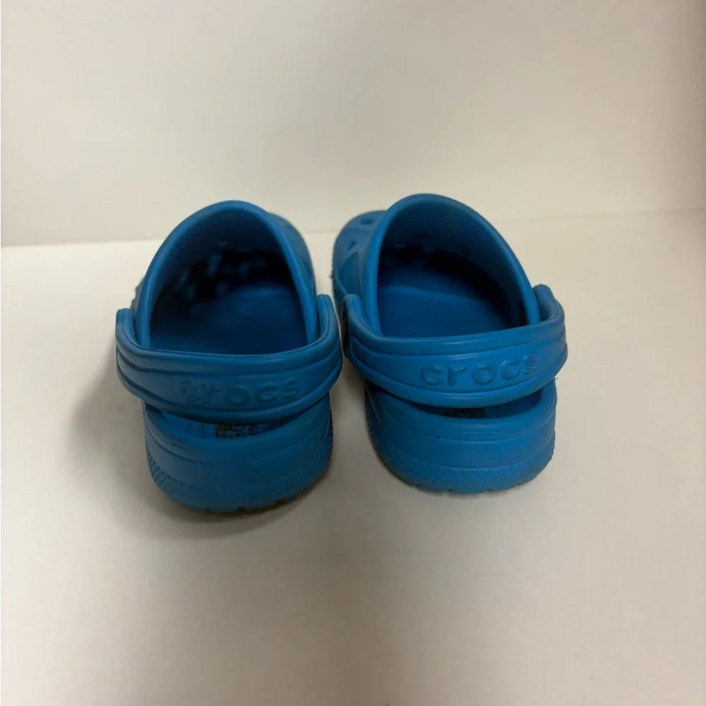 $17 ADD ON Crocs Blue 8c Kids Natives‎ Water shoes Baby Nike Adidas Zara